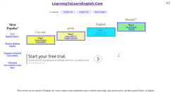 Desktop Screenshot of learningtolearnenglish.com