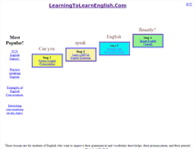 Tablet Screenshot of learningtolearnenglish.com